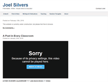 Tablet Screenshot of joelsilvers.com